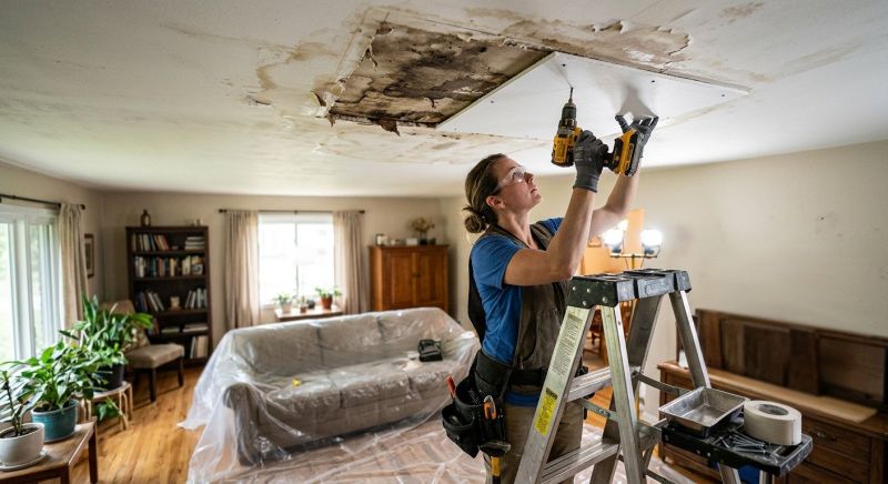 Water Damage Ceiling Repair Service