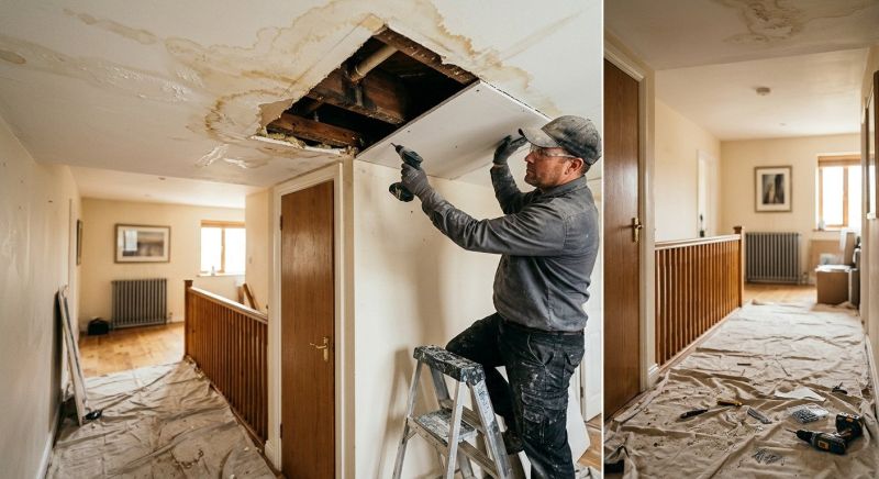 Water Damage Ceiling Repair in Santa Rosa, CA